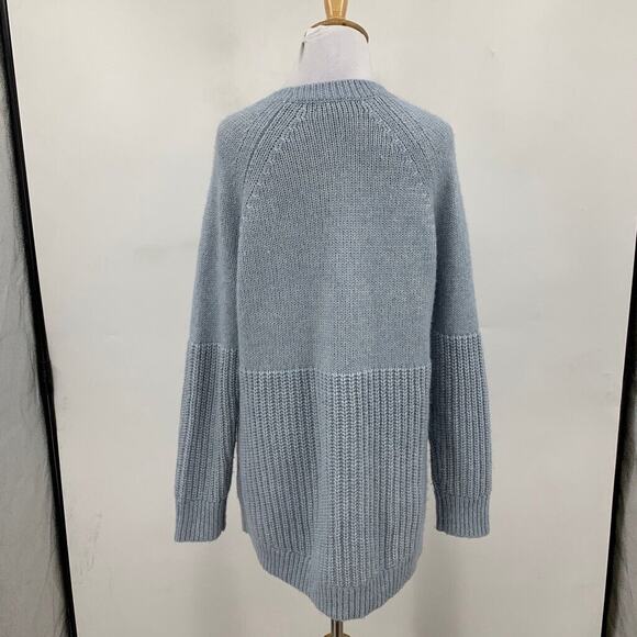 Banana Republic Sweater Womens M Medium Fog Wool Blend Italian Yarn Marled Knit - Picture 5 of 11